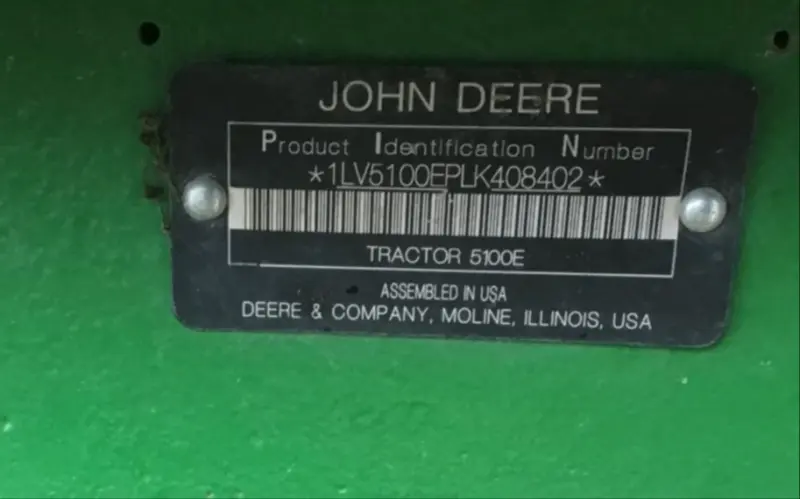 2020 John Deere 5100E